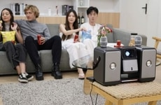 Speaker-Flanked Projector Systems