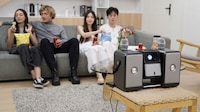 Speaker-Flanked Projector Systems