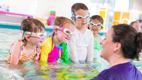 Collaborative Children's Swimming Lines