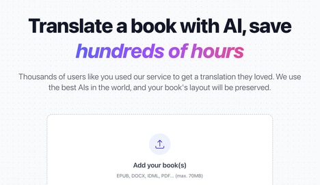 AI Book Translation