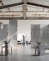 Sculptural Metal Seating