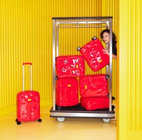 Bold Red Luggage Series