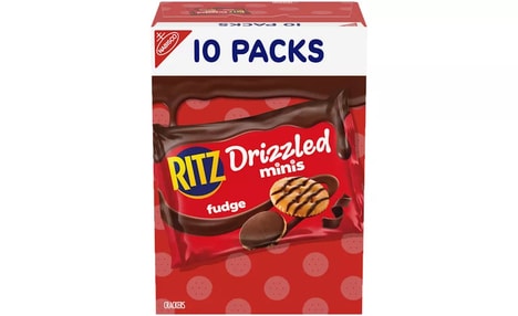 Bite-Sized Fudge-Drizzled Crackers