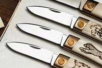 Hand-Carved Bronze Bone Knives Image 2