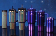 Shimmering Reusable Drink Carriers