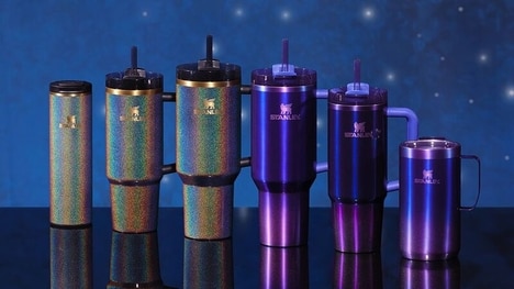 Shimmering Reusable Drink Carriers