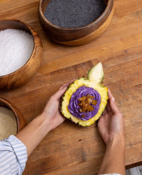 Tropical Ube Cream Cheeses