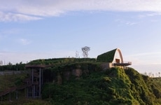 Earthen Timber Viewing Pavilions