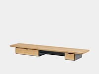 Wood Desk Shelves Image 2