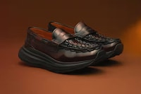 Woven Leather Loafers