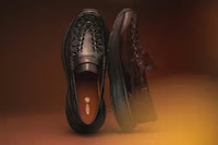 Woven Leather Loafers Image 3