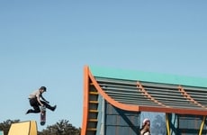 Sloped Timber Skate Ramps