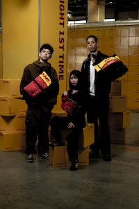 Upcycled Delivery Uniform Bags Image 2
