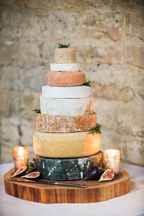Cheese Wheel Wedding Cakes