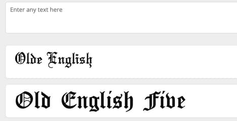 Gothic Text Generators