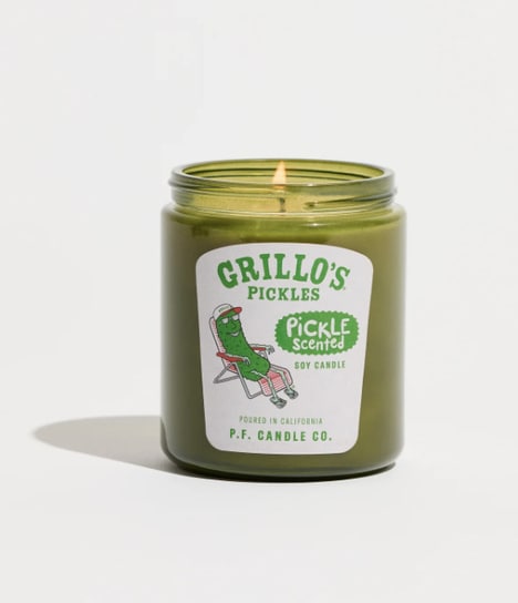 Cheeky Pickle-Themed Candles