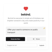 Kindness Generator Platforms