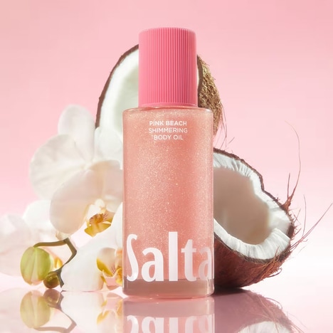 Pink Oil-Based Body Shimmers