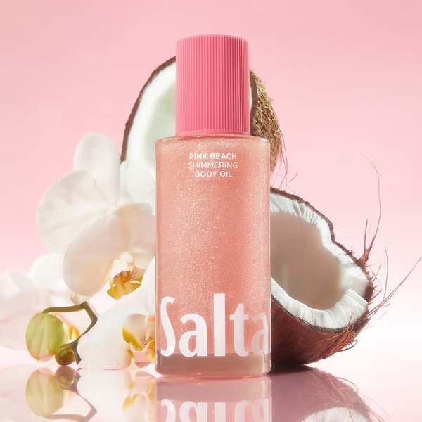 Pink Oil-Based Body Shimmers