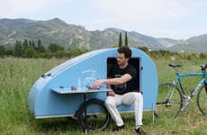 Towable Cyclist Camping Trailers