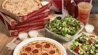 Community-Focused Holiday Pizzeria Promotions