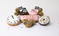Celebratory New Year's Donuts Image 1
