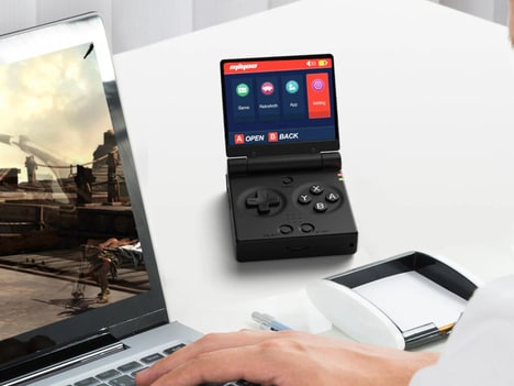 Retro Clamshell-Style Gaming Consoles