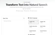 Speech Conversion Tools