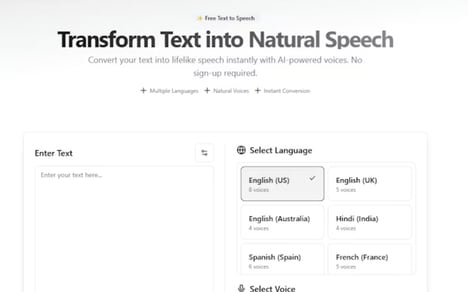 Speech Conversion Tools