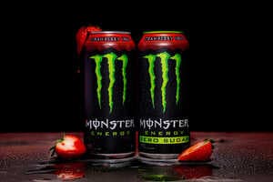 Strawberry-Flavored Energy Drinks : Monster Energy Strawberry Shot