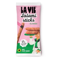 Plant-Based Dry-Cured Salami Snacks