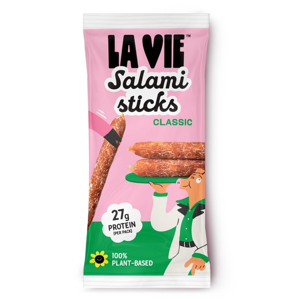 Plant-Based Dry-Cured Salami Snacks