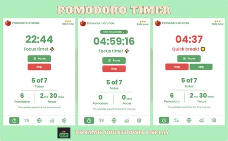 Enhanced Pomodoro Timers