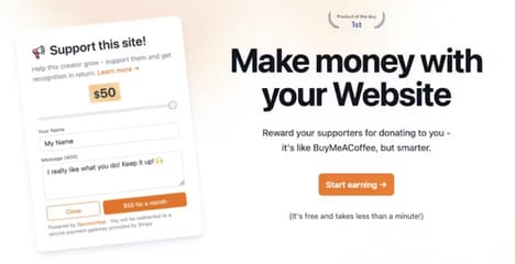 Website Donation Tools