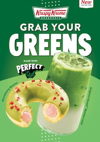 Matcha-Themed Donut Menus