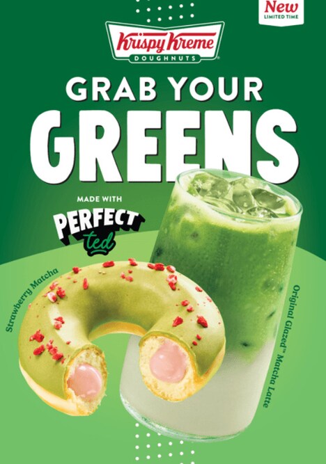 Matcha-Themed Donut Menus