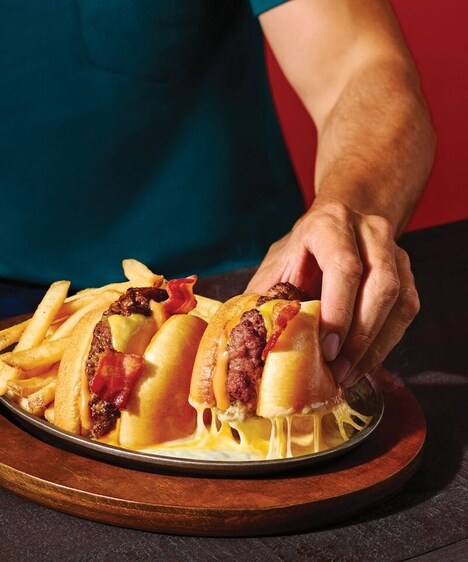 Overly Cheesy Restaurant Burgers