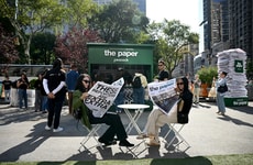 Series-Inspired Newspaper Pop-Ups