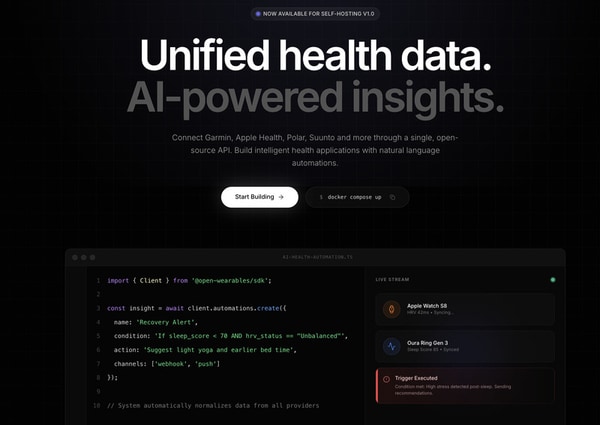Open Source Wearable APIs