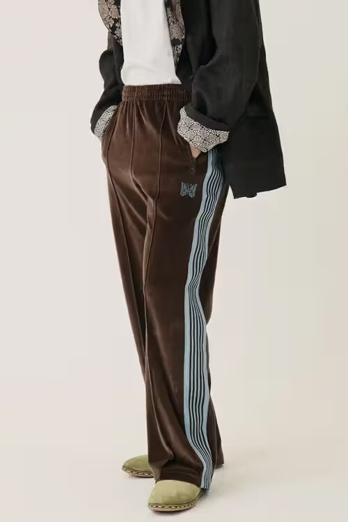 Velour Track Pants : Journal Standard x Needles