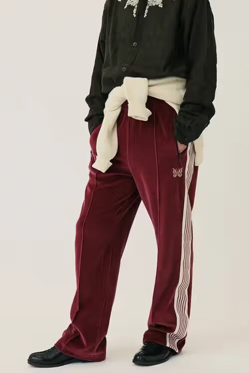 Velour Track Pants : Journal Standard x Needles
