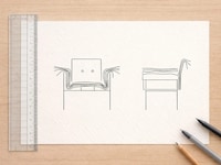 Layered Material Chairs Image 3