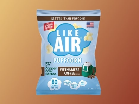 Coffee-Flavored Popcorn Snacks