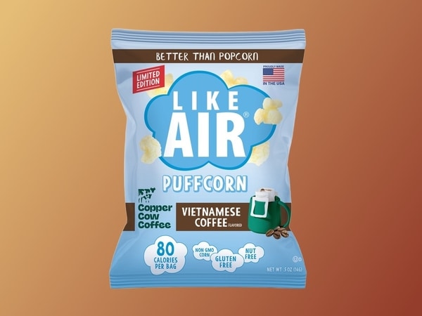 Coffee-Flavored Popcorn Snacks