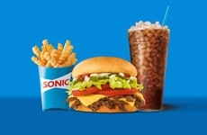 Patriotic QSR Burger Menus