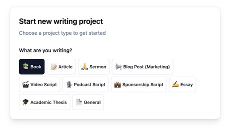 AI Writing Workspaces