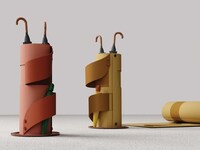 Disappearing Umbrella Stands