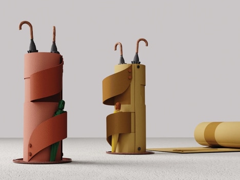 Disappearing Umbrella Stands