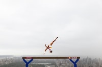 Daring Gymnast Stunts Image 2