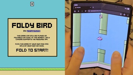 Hinge-Controlled Mobile Games